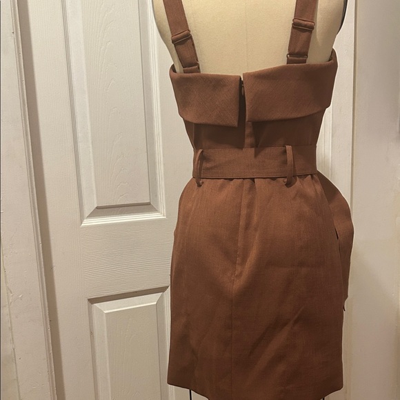 Reiss Brown Belted Mini Dress - Picture 10 of 14